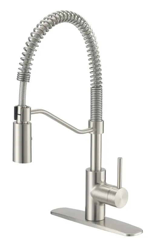 Boston Harbor FP4A0096NP Spring Pull-Down Kitchen Faucet, 1.8 gpm, 1-Handle, 1 or 3-Faucet Hole