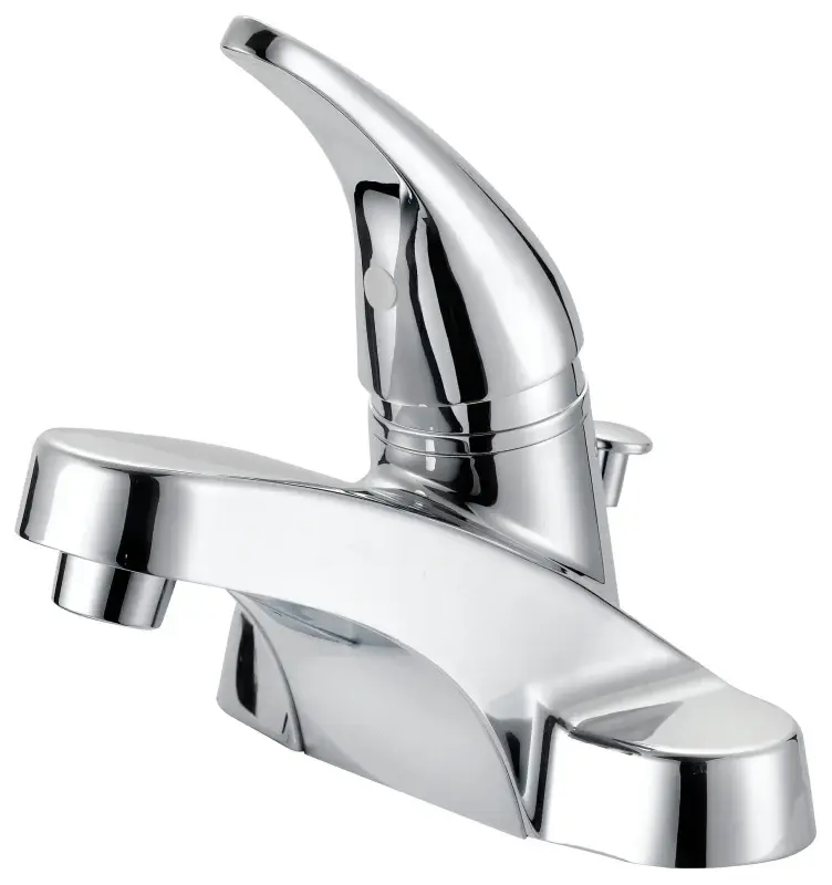 Boston Harbor TQ-F4510042CP Lavatory Faucet, 1.2 gpm, 1-Handle, 3-Faucet Hole, Metal/Plastic, Chromium Plated