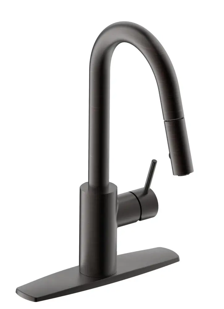 Palais Royal Individual Handle, 1 or 3 Hole Pull-Down Kitchen Faucet Oil Rubbed Bronze 5 Washers