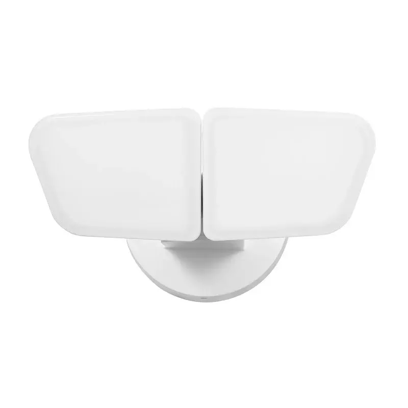 globe 17000191 Dusk-to-Dawn Security Flood Airy, LED Lamp, 2200 Lumens, 4000 K Color Temp, Plastic Fixture