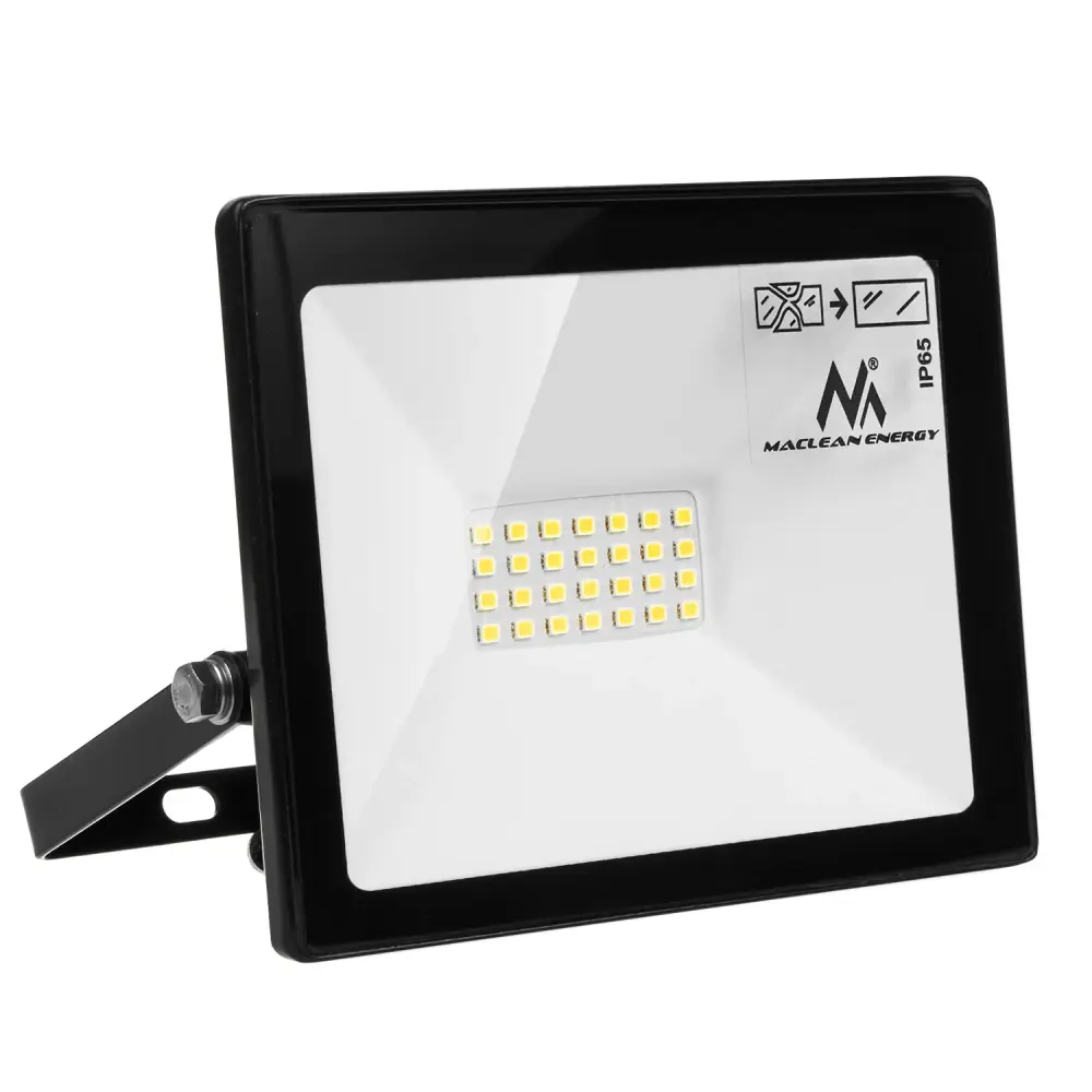Maclean Energy MCE520 LED slim 20W, 1600lm Neutral White floodlight (4000K) NW, IP65, HIGH-END