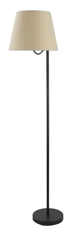 Boston Harbor GS-T122421-F1-VB Floor Lamp, 120 V, 100 W, 1-Lamp, A19 or CFL Lamp, Metal/Fabric Shade 3-Way Switch