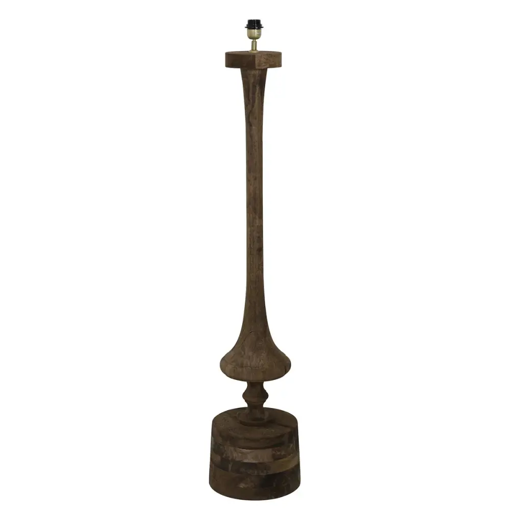 Ronin Wooden Floor Lamp - Dark Brown