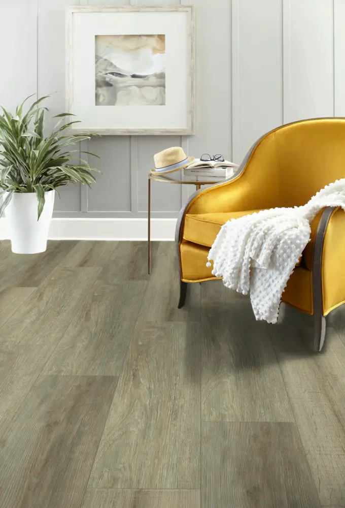 6mm Thick Firm Core Vinyl Plank Flooring 9.13 . Width x 60 . Length (26.63 sq. ft. per box) - Prairie Oak