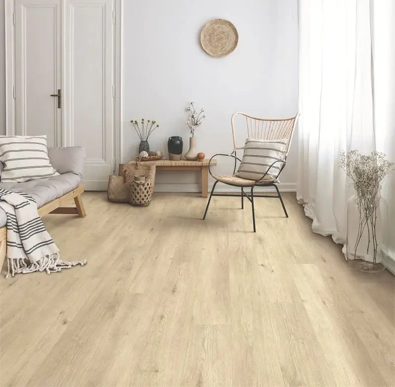 Healthier Choice Flooring HCL803C01 Laminate Flooring Plank, 4-Sided Bevel Profile, Wood, Crown Point, 48 L, 7.7 W