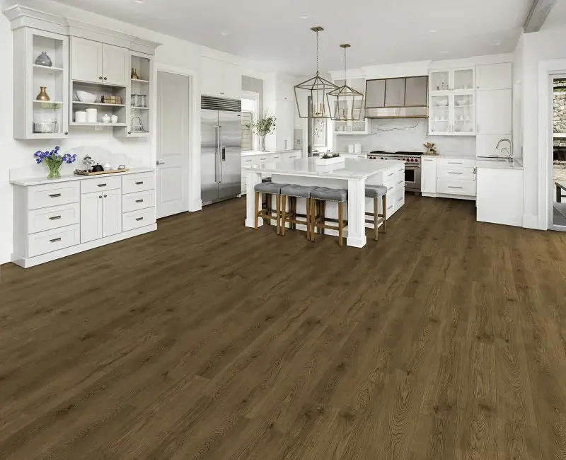 Healthier Choice Flooring HCL803C08 Laminate Flooring Plank, 4-Sided Bevel Profile, Wood, Oak Bridge, 48 L, 7.7 W