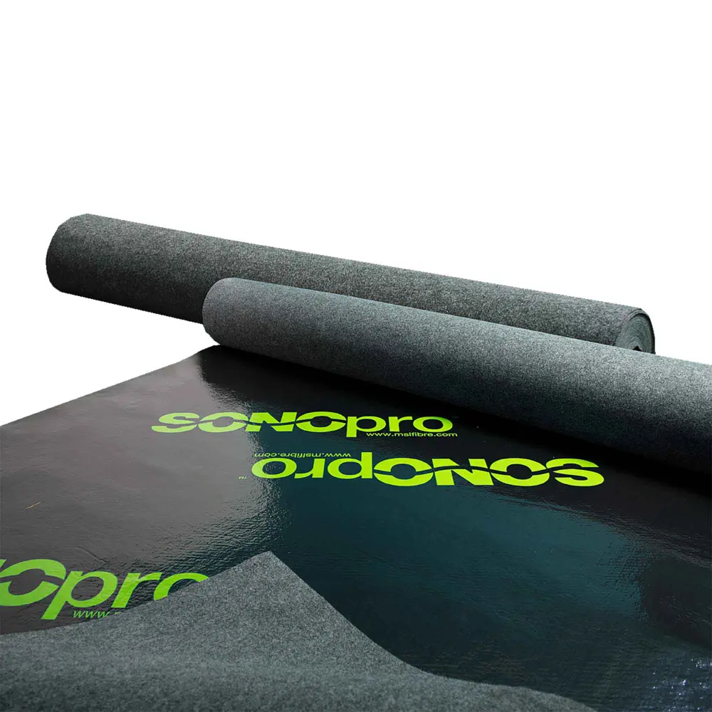 Soundproofing Underlayment Membrane Concrete and Laminate Flooring, 58" x 50' x 0.1" (241.67 ft2)