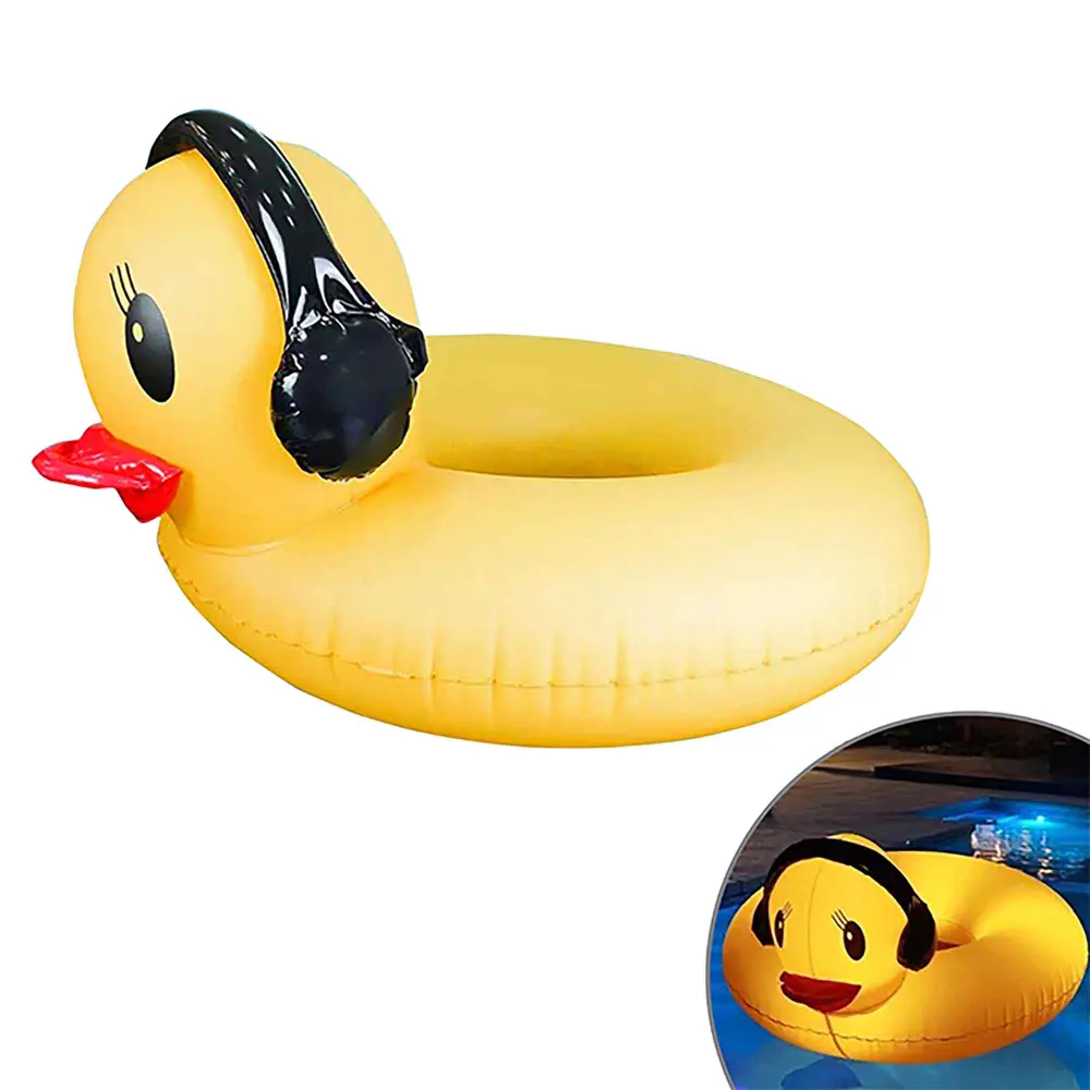 Duck-Shaped Float Tube Solar LED Lighting, 43'' Recyclable Packaging