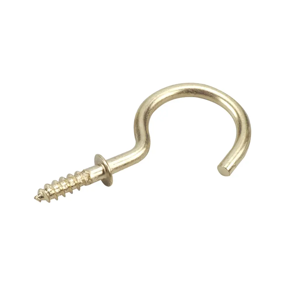 Brass Cup Hook 47 mm, 4-Pack