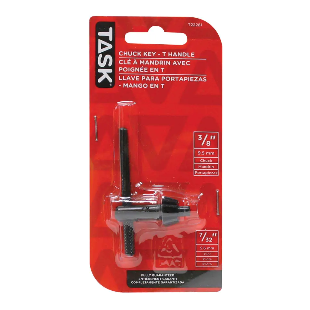 Chuck Key T-Handle, 3/8''