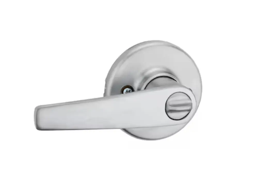 Kwikset Series Delta Satin Chrome All-purpose Interior Bed/Bath Privacy Door Handle Damaged Box