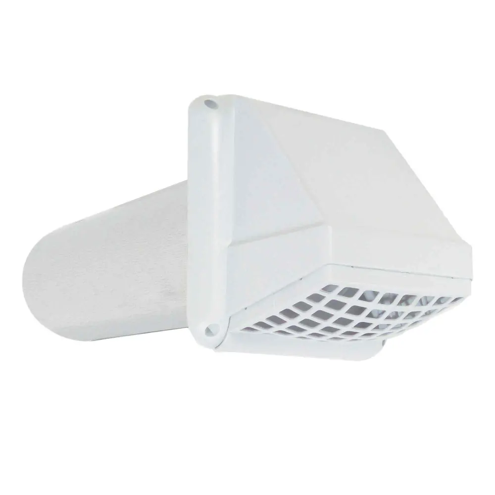Ventilation Vent Grid Pearl Plastic, 4"