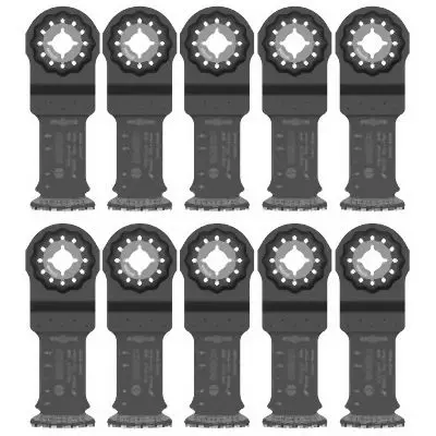 Bosch 1-1/4 Inches Starlock® Oscillating Multi Tool Bi-Metal Xtra-clean Plunge Cut Blade 10 Pk., 2610043933
