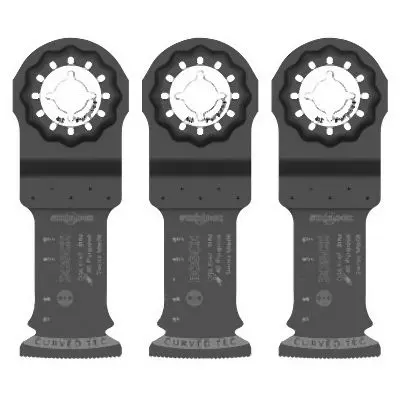 Bosch 1-1/4 Inches Starlock® Oscillating Multi Tool Bi-Metal Xtra-clean Plunge Cut Blade 3 pk., 2610041334