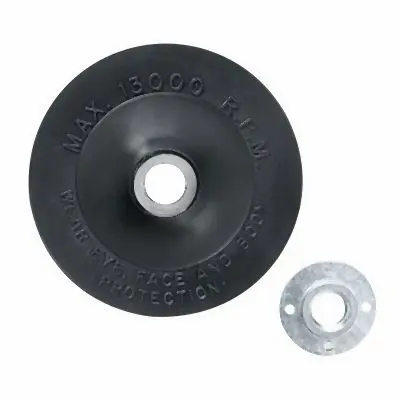 Bosch 4-1/2 Inches Angle Grinder Accessory Rubber Backing Pad Lock Hex Nut, 2610906278