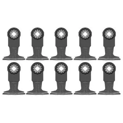 Bosch Fluorescent 2-1/2 Inches Starlock® Oscillating Multi Tool Bi-Metal Xtra-clean Clean Plunge Cut Blade 10 pk., 261004...