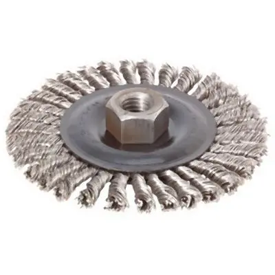 Bosch 4 Inches Carbon Steel Stringer Bead Knotted Wire Wheel, 3608614559
