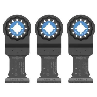 Bosch Proven 1-1/4 Inches Starlock® Oscillating Multi Tool Carbide Plunge Cut Blade 3 Pk., 2610041336