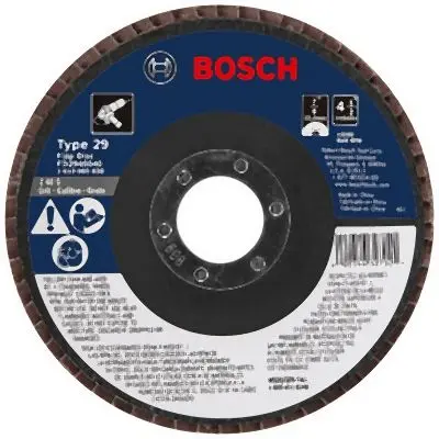 Bosch Reinforced 4-1/2 Inches 7/8 Inches Arbor Type 29 40 Grit Blending/Grinding Abrasive Wheel, 2610065838