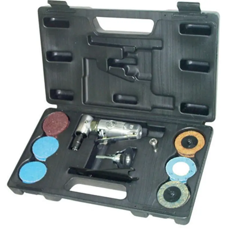 Stylishago Pneumatic Grinder Air Mini Angle 12 2" Discs & Case, 8941108751 Chicago Pneumatic