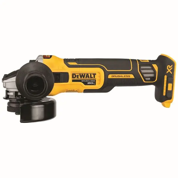 DeWalt 20V Max XR 4.5" Brushless Slide Switch Small Angle Grinder Kicksupport Brake, DCG405B