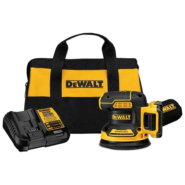 DeWalt 20V Max XR 5" Cordless Random Orbital Sander Kit (2.0Ah Battery), DCW210D1