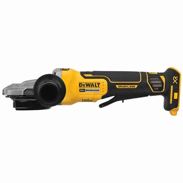 DeWalt Compact 5" (125 mm) 20V Max XR Brushless Flathead Paddle Switch Small Angle Grinder Kicksupport Brake (Tool On...