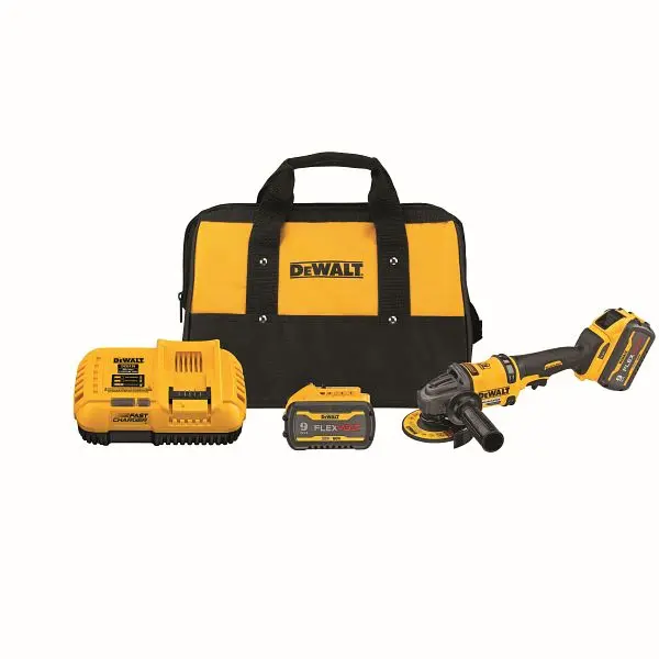 DeWalt Next-Generation Flexvolt 60V Max Brushless 4-1/2", 6" Cordless Grinder Kicksupport Brake Kit 2 Batteries,...
