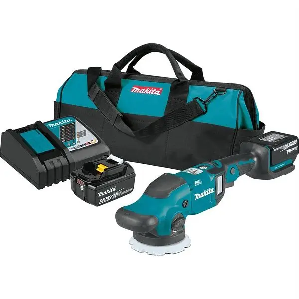 Makita Elite 18V LXT Lithium-Ion Brushless Cordless Polisher 5" / 6" Dual Kit, XOP02T