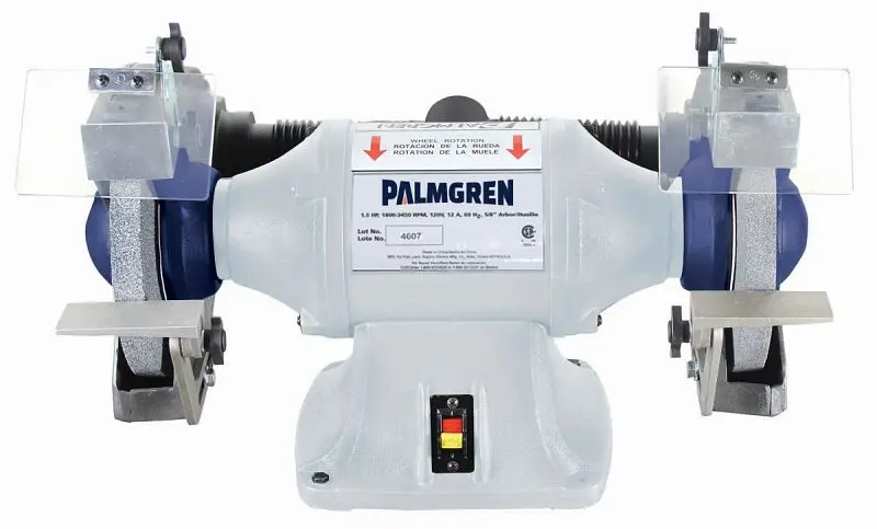 Palmgren 10" Powergrind 1HP 220/440V, 3PH grinder dust collection, 9682102
