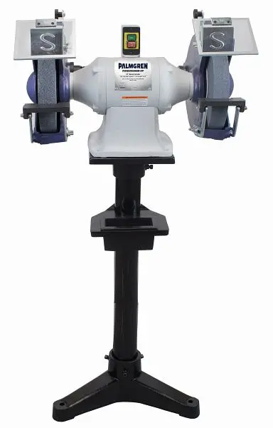 Palmgren 12" Powergrind XP 3HP 220V, 3PH grinder pedestal stand & dust collection, 9682077