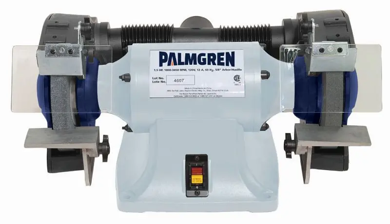 Palmgren 8" Powergrind 3/4HP 220/380V, 3PH grinder dust collection, 9682082