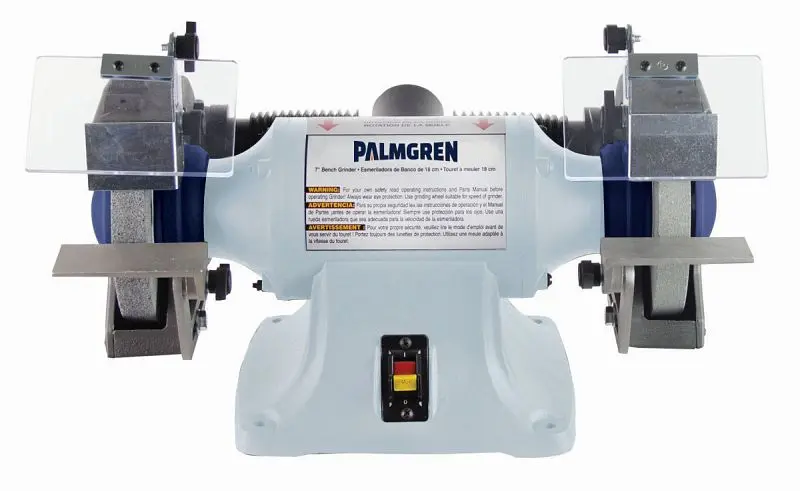 Palmgren Hi-Vis 7" Powergrind 1/2HP 115/230V grinder dust collection, 9682071