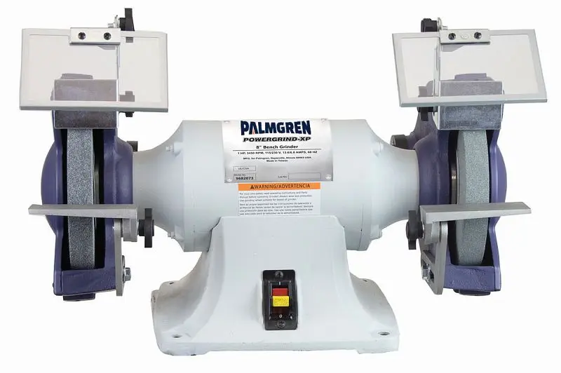 Palmgren Smooth 8" Powergrind XP 1 HP 115/230V grinder dust collection, 9682073