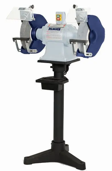 Palmgren Solid 12" Powergrind 2HP 220V, 3PH grinder pedestal stand & dust collection, 9682121