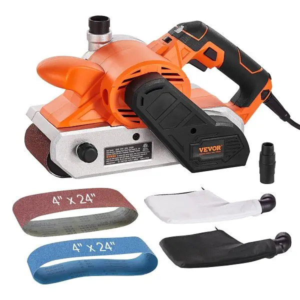 VEVOR 10AMP Belt Sander, 4" x 24" Belt Sanders Woodworking 6 Speeds 274-480 m/min, DSSGJS100AMP47J4IV1