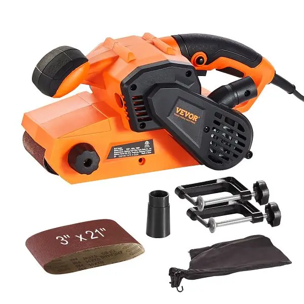 VEVOR 7AMP Belt Sander, 3" x 21" Belt Sanders Woodworking 6 Speeds 152-320 m/min, DSSGJS70AMP3XM17OV1