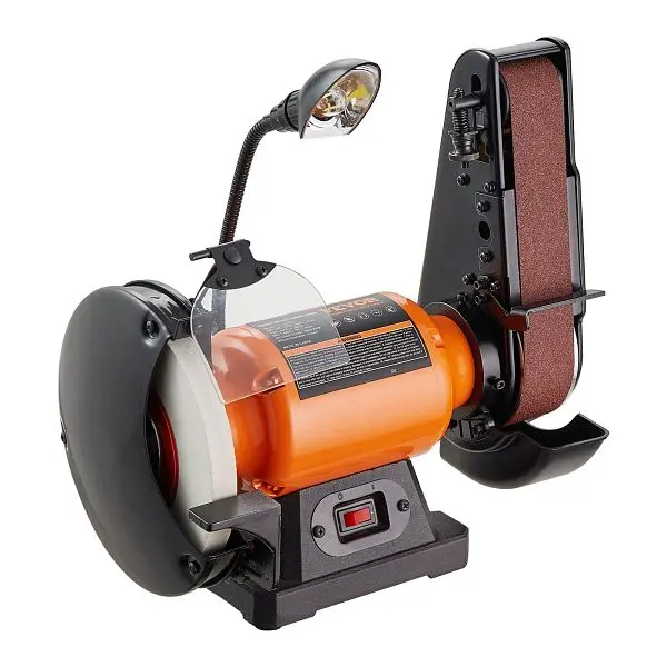 VEVOR 8 Inch Bench Grinder 2 x28 Inch Belt Sander Combo, ZHSDPSGJJGK35SSYMV1