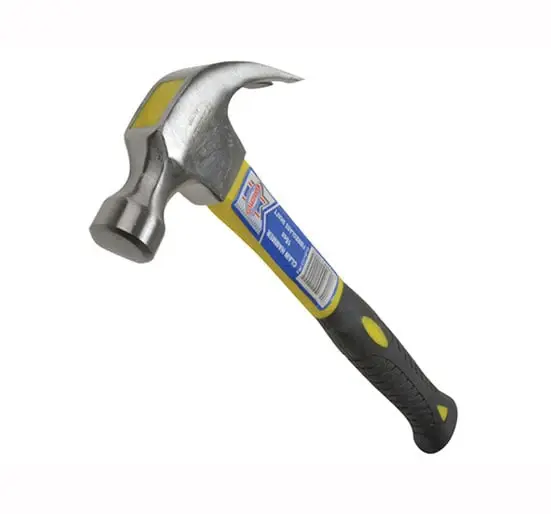Faithfull Fibreglass Handled Claw Hammers - Curved 20oz
