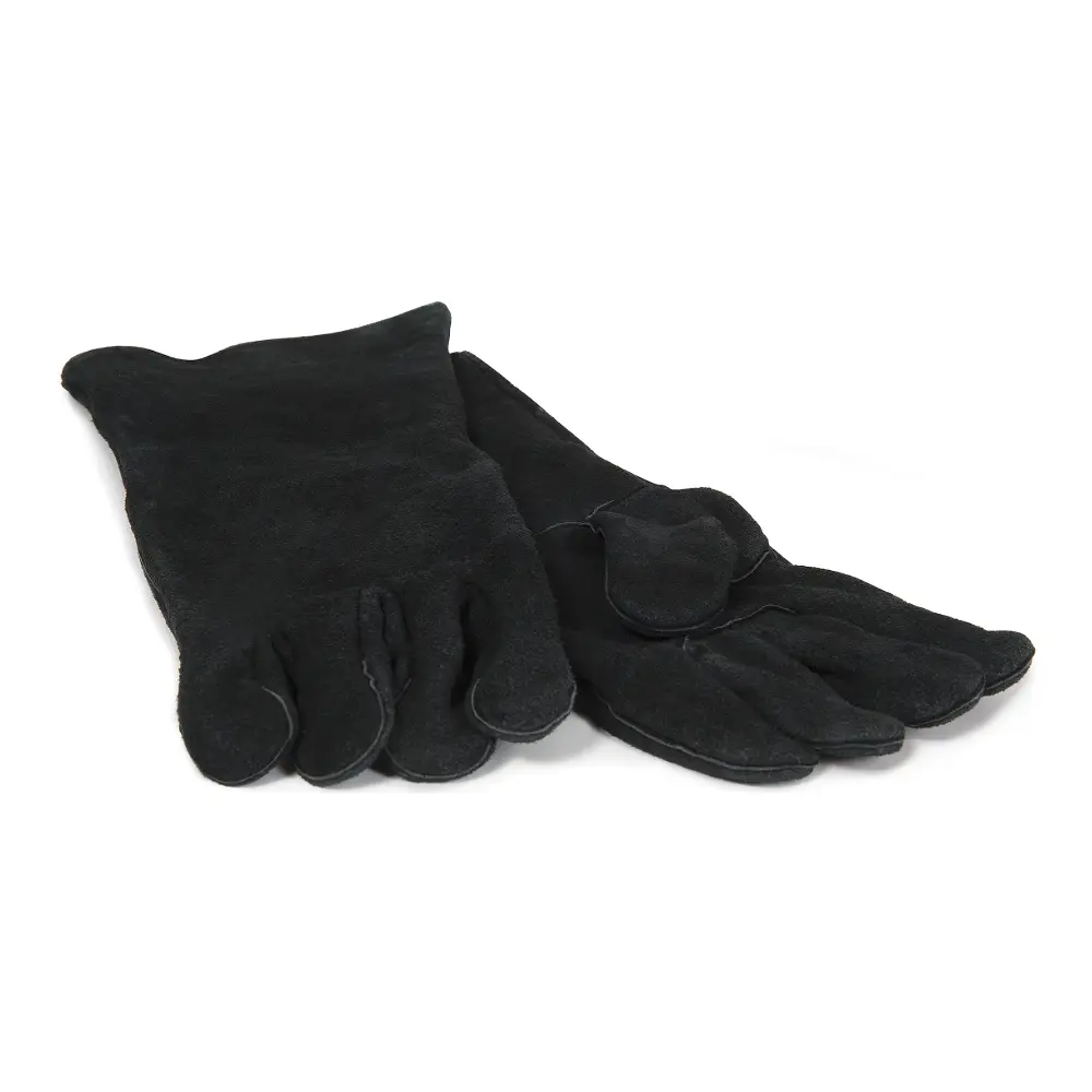 Black Leather Grilling Gloves
