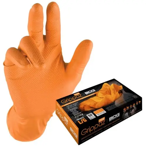 Grippaz Nitrile/Mechanics Glove Peach XL (Box 50)