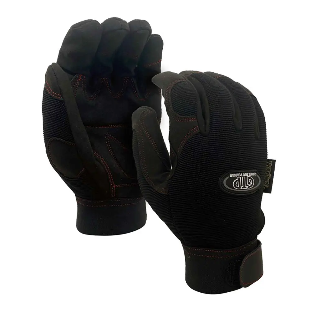 High-Performance Protective Gloves Lycra and Synthetic Leather, Large