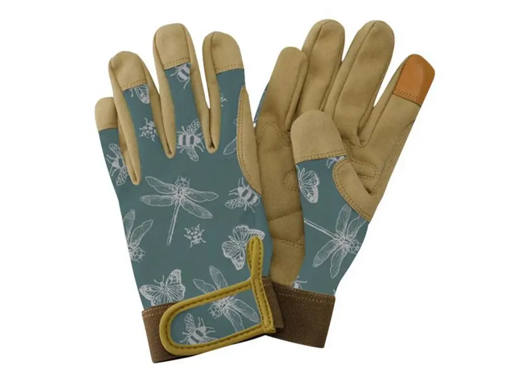Kent & Stowe Flutter Bugs Teal Premium Comfort Gloves - Ladies Modest