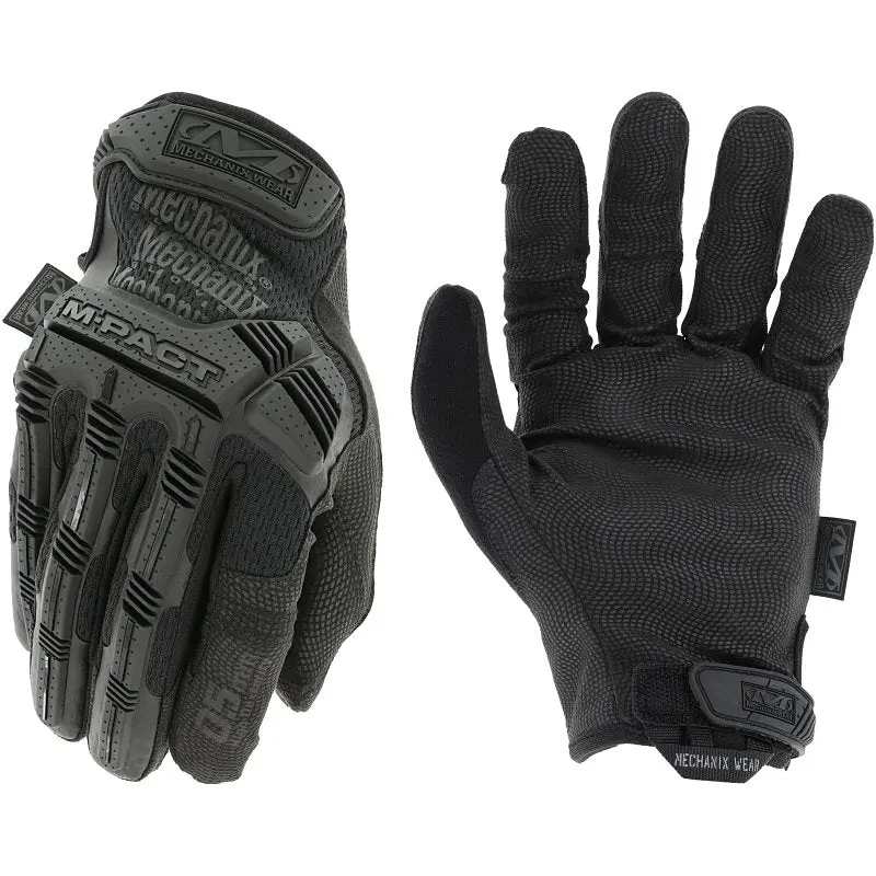 Mechanix Wear M-Pact Series MPSD-55-010 Tactical Gloves, L, Thorough, Sweat Wipe Thumb, Hook and Loop Cuff, Covert