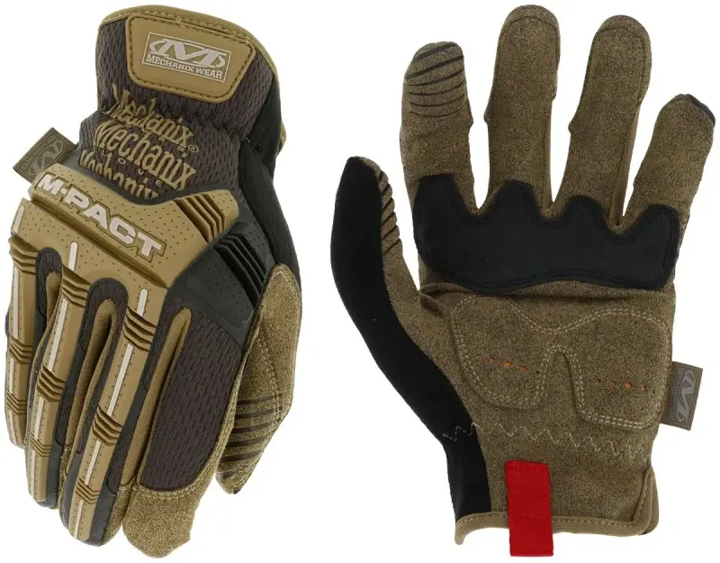 Mechanix Wear MPC-07-011 Impact Gloves, Men's, XL, Slip-On Cuff, Spandex Back, Cocoa