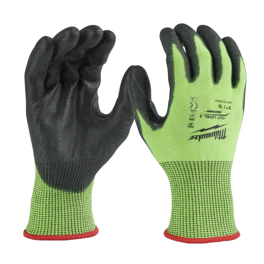 Milwaukee Hi-Vis Cut E Gloves