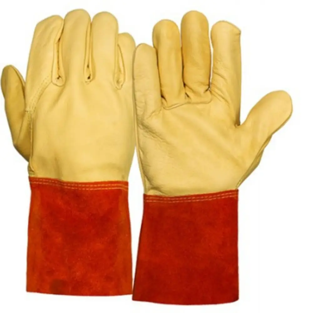 PYRAMEX- GL6001W Series : Grain + Split Cowhide Leather Welding Glove