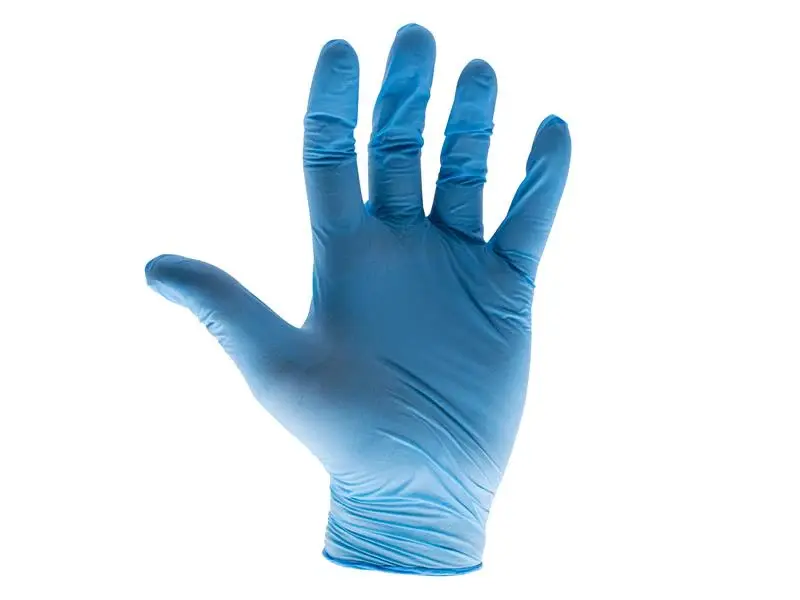 Scan Blue Nitrile Disposable Gloves Medium (Box 100)
