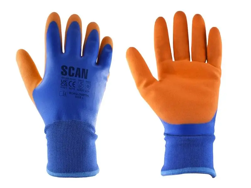 Scan Thermal Waterproof Rubberized Coated Gloves - XL (Size 10)