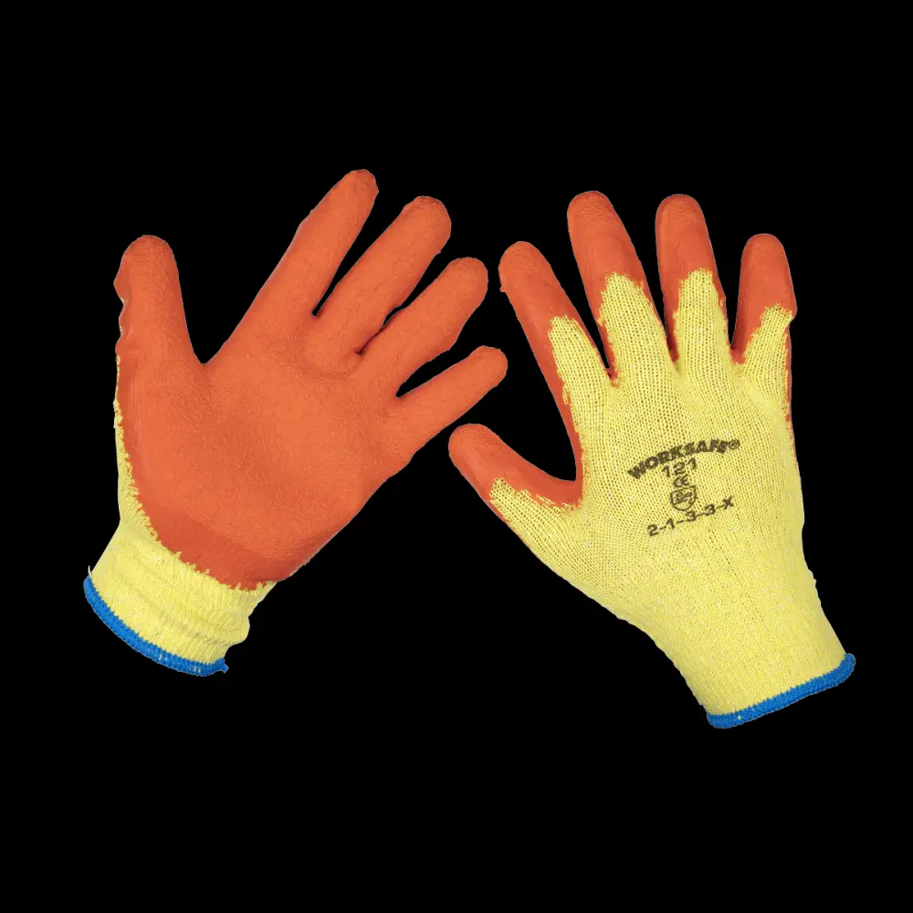 Sealey TSP121XL/6 Super Grip Knitted Gloves Rubberized Palm (X-Large) - Pack 6 Pairs